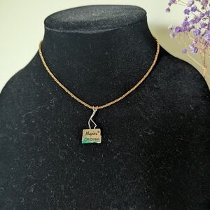 Napier Gold and Green Necklace with Elegant Pendant